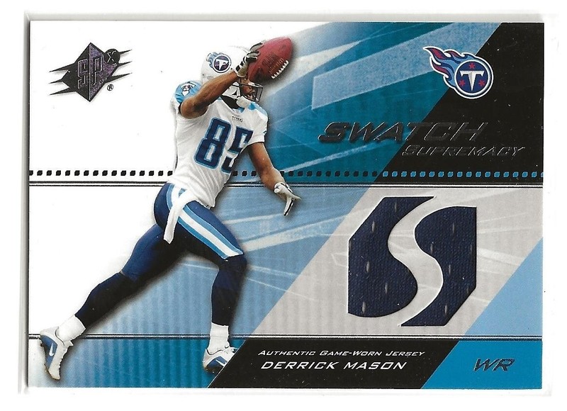 2004 Upper Deck SPX Derrick Mason Swatch Supremacy Game-Used Jersey Card