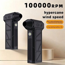 Cordless Air Duster 84000RPM Rechargeable Mini Blower 4 Speed LED Light