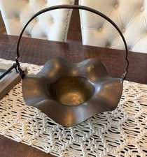 Brass Basket - Vintage - 10  x 10.5  x 12  
