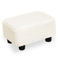 CAROLMADE Small Foot Stool Ottoman Footstool with Legs Under Desk Footrest fo...