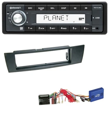 Continental USB MP3 CAN-Bus 1DIN Autoradio für BMW 1er E87 2004-2013 schwarz - Bild 1 von 4