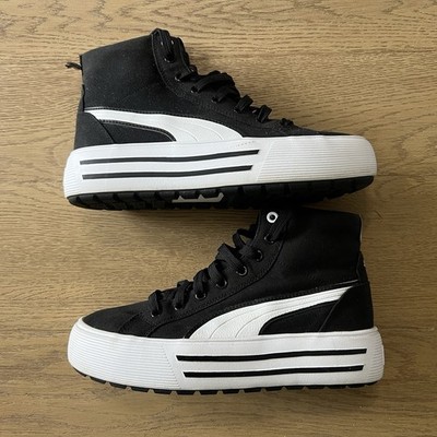 PUMA  Kaia Mid Platform Sneakers, Womans US 8 Black