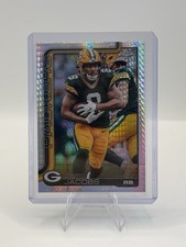 2025 Topps Chrome Football Josh Jacobs #110 Prism Refractor Green Bay Packers