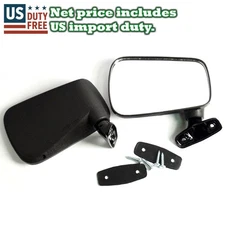 RENAULT R4 12 R5 R7 DACIA 1300 1310 1410 FORD I II CORCEL BLACK DOOR MIRROR