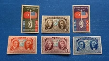 Turkey Stamps, Scott 817-822 Complete Set MNH