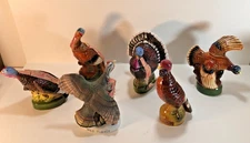 Vintage Austin Nichols Wild Turkey Mini Whiskey Decanters  LOT of 6 EMPTY