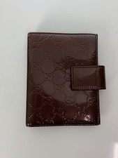GUCCI Guccissima Agenda Day Planner Cover Binder GG Monogram Brown Italy Vintage