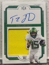 2025 Panini National Treasures Tez Johnson ROOKIE PATCH AUTO RPA /99 BUCS DUCKS