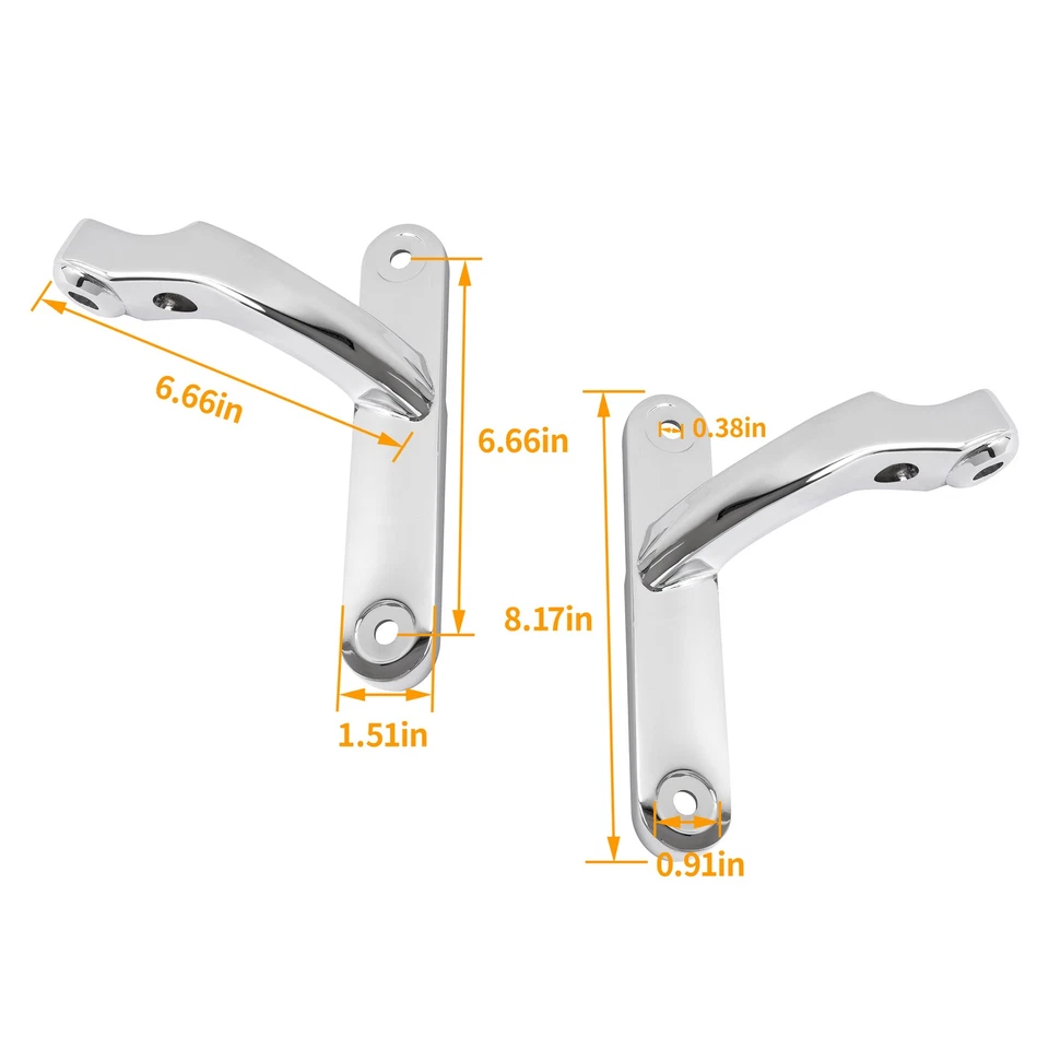 Soporte de luz de señal de giro antiniebla de punto auxiliar para Harley Electra Glide 1997-up Foto 2 de 4