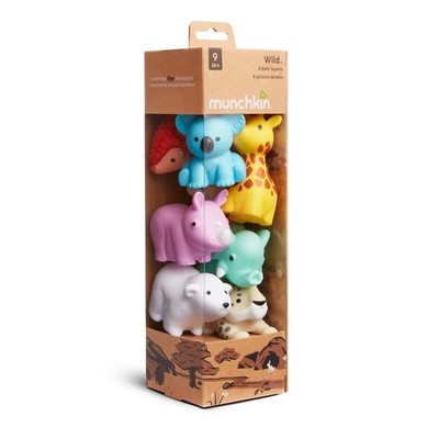 Munchkin Wildtier Baby Badespielzeug Spritzer 8er-Pack - UVP 12,99 £