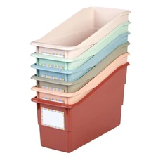 Durable Book and Binder Holders - Boho, Set of 6