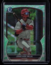 2023 BOWMAN DRAFT CHROME LUNAR GLOW REFRACTOR JONATHAN MEJIA RC ST. LOUIS