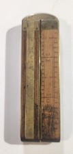 VINTAGE NO. 32 1/2 STANLEY BOXWOOD AND BRASS FOLDING RULER CALIPER ANTIQUE