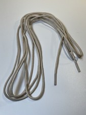 White 55  Round Wax Waxed Cotton Shoe Work Boot Cord Dress Laces 140cm 6/7 Eyes