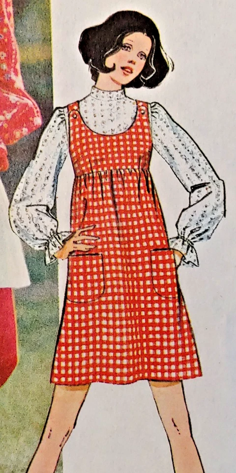 Vintage Simplicity 9776 How to Sew Misses Sz. 16 Jumper/Dress/Blouse (Year 1971) - Image 4 of 4