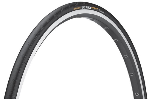 Continental Ultra Sport III Tyre Wire Bead Puregrip Compound Black/Black 700X25C - Picture 2 of 4
