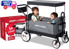 City Luxe Stroll N Wagon Gray All-Terrain Kids Stroller Wagon Push/Pull Ages 1