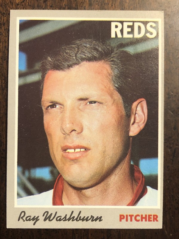 1970 Topps #22 Reds Ray Washburn