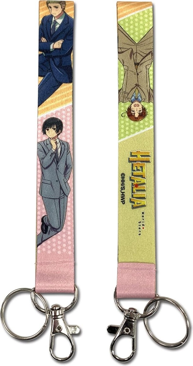 ヘタリアAxisPowers ストラップ 日本&フランス NEW* Hetalia: Axis Powers (North Italy, Germany, Japan) Wristband