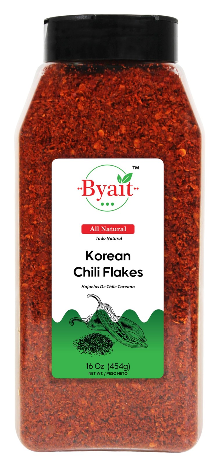 Gochugaru Korean Chili Flakes 16 Oz (1 LB), Medium Hot, 100%