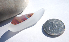 Sea Glass, Beautiful Clear Multi Color and White Great Shape