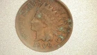 VG8 ED 1906 Indian Head Cent Environmental Damage Full Date Coin