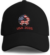 FIFA 2026 USA World Cup Soccer Hat Vintage Baseball Cap Football Adjustable