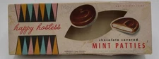Vtg Fascination Candy Co Chicago IL Happy Hostess Chocolate Mint Patties Box