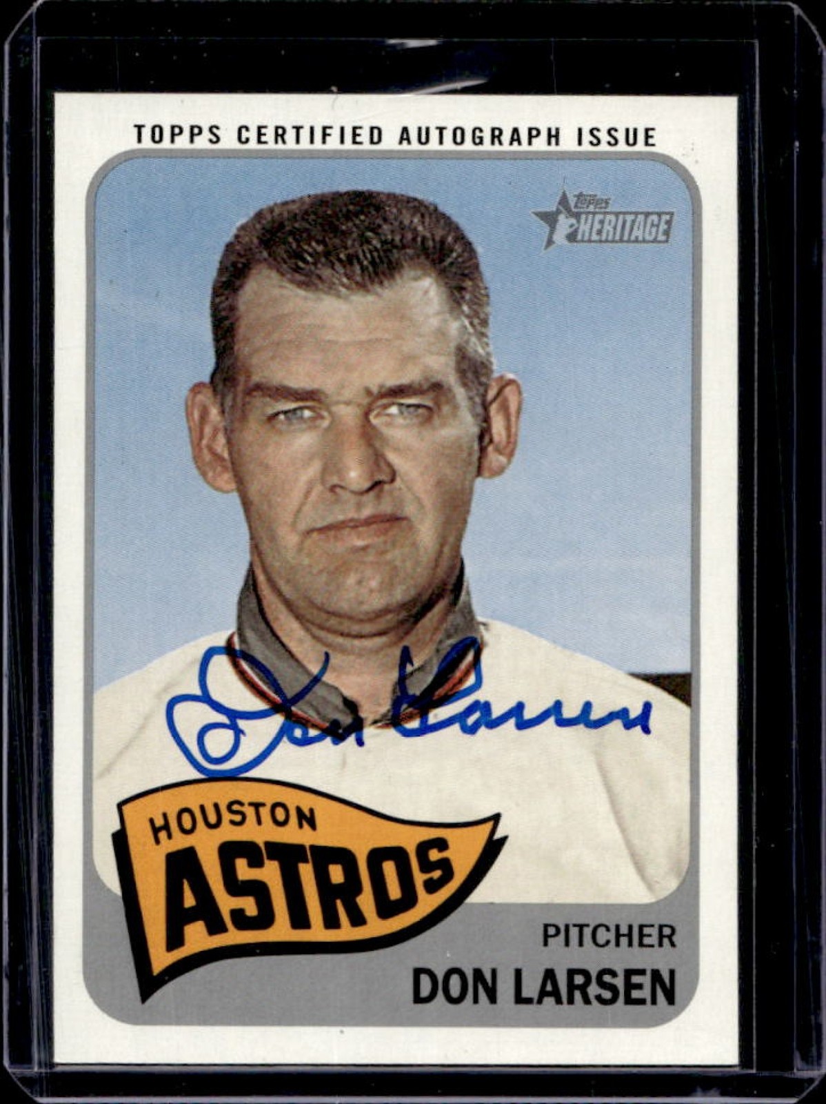 2014 Topps Heritage Don Larsen Real One Auto #ROA-DL Astros