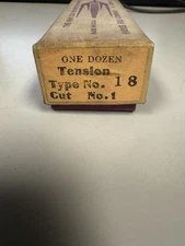 *Vintage* Hayes File Co Tension Type No. 18 Cut No. 1 One Dozen