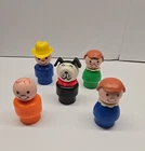 Fisher Price -Little People-Lot Of 5 Vintage Fisher-Price Little People Figures