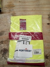 PORTWEST FR HI-VIS LONG SLEEVE T-SHIRT SIZES S-6XL FR96 CLASS 3 ARC2 YELLOW