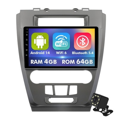 4+64GB 10.1 Inch Touchscreen Android 14 Car Radio Stereo for Ford Fusion...