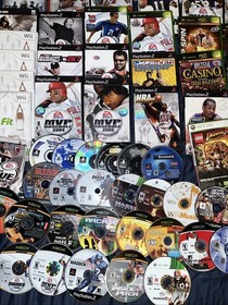 Video Game Lot PlayStation 2, Xbox, Xbox 360, Wii, Some Disc Only Some Complete