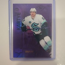 2023-24 Metal Universe Tye Kartye Rookie RC #163 Seattle Kraken Purple /199