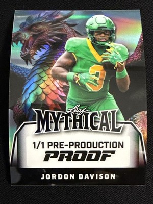 2025 Leaf Eclectic- Mythical Prismatic Dragon #M-JD1 Jordon Davison PROOF