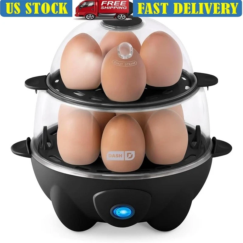 Electric Egg Cooker Boil Poach Steam 12 Eggs Make Omelet Easy Clean Storage New