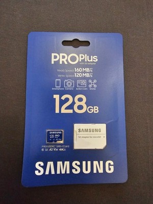 Original Samsung PRO Plus 128 GB microSDXC UHS-I Speicherkarte