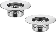 2 Pack Bathroom Sink Strainer – Bathtub & Lavatory Drain Cover Filter Trap