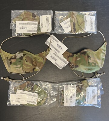 #ad #ad NEW Genuine US Army Issued OCP Fabric Face Covering Mask Type 2 6 Masks A 23 $29.99