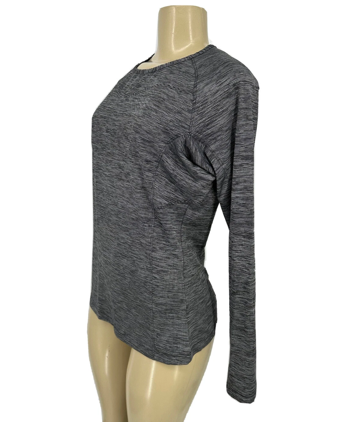 lole pullover crew neck active long sleeve striped x20 shirt