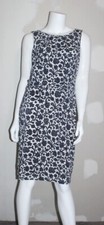 ANN TAYLOR Women's Blue Floral Sleeveless Dress Size M