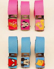 Girl Boys Kids Children Cool Sports Casual Canvas Adjustable Pants Buckle Belt