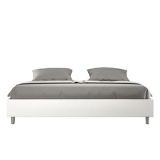 Ityhome Letto matrimoniale king size senza rete imbottito 200x200 similpelle