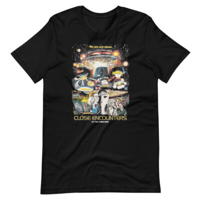 CLOSE ENCOUNTERS OF THE THIRD KIND Movie Poster Tee Short-Sleeve Unisex T-Shirt