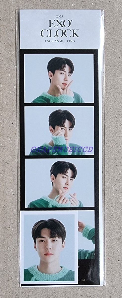 EXO 2023 FANMEETING EXO' CLOCK OFFICIAL MD GOODS 4 CUT + PHOTO SET