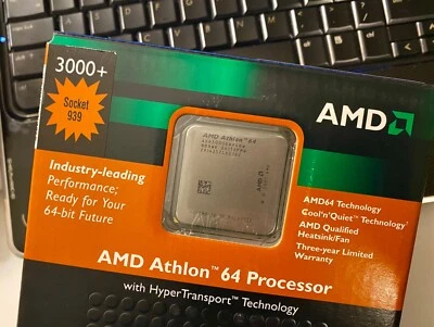 Procesador AMD Athlon 64 3000+ (Zócalo 939) ¡¡NUEVO!! Caja sellada de fábrica Foto 1 de 4