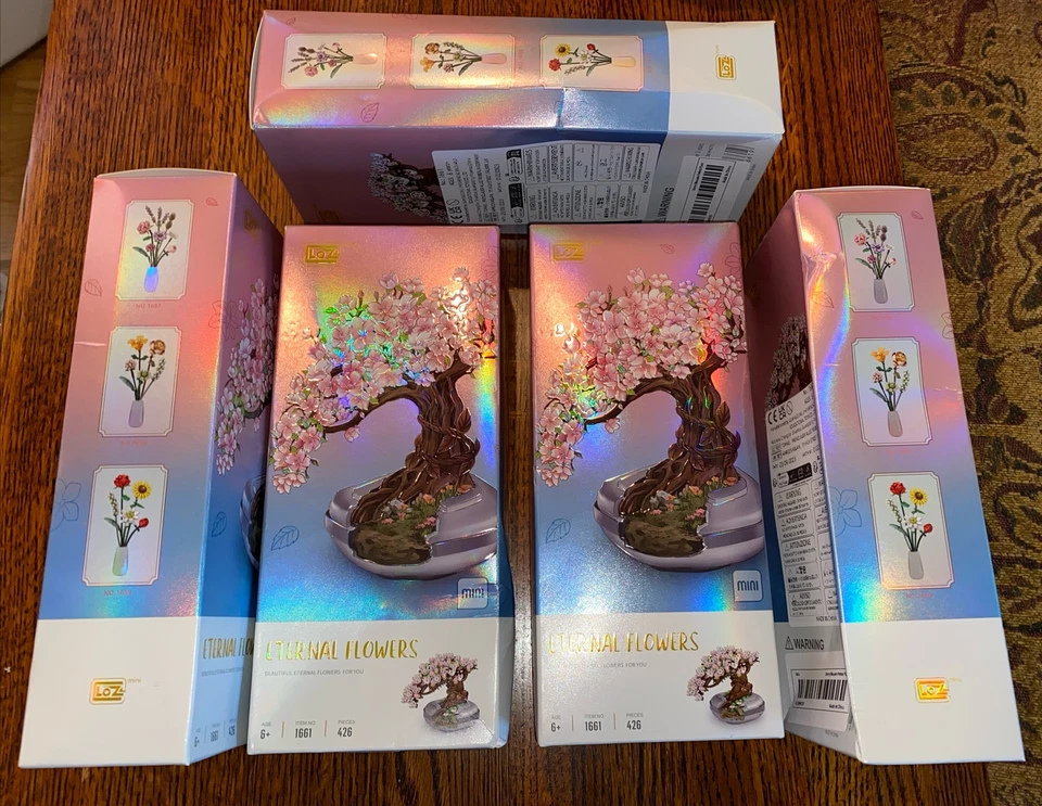 Loz Mini Blocks "Eternal Flowers Cherry Blossom Tree" #1661 - 426 Pieces New - Image 2 of 4