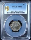 1917 Buffalo Nickel - PCGS MS 66 - Gold Shield