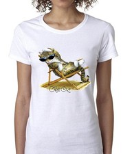 Chill Out Cat Shirt, Cool Cat Lounging On Beach in Sunglasses, Sm - 5X, T-Shirt